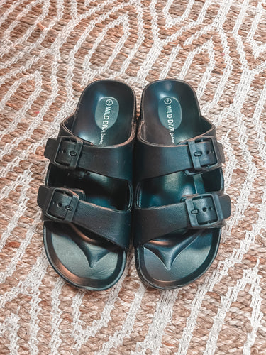 Rubber Buckle Sandals