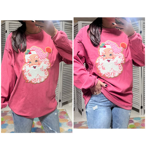 Corded Santa Top