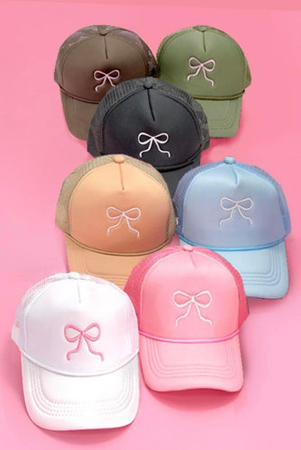 Ribbon Bow Trucker Hat