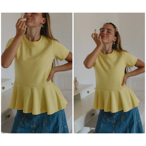 Jenne peplum Top