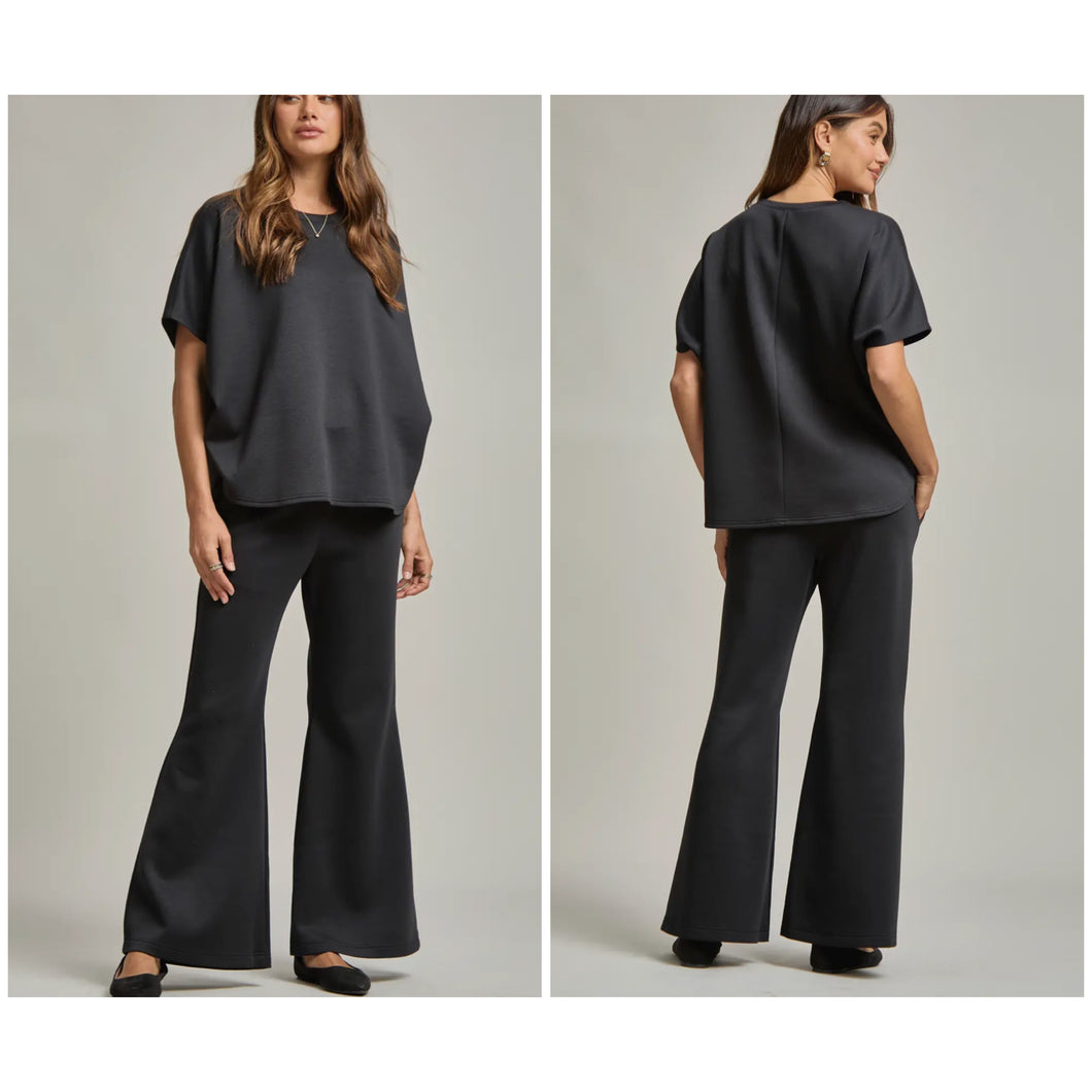 Poncho top + bell bottom modal set