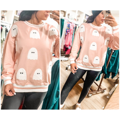 Peachy Ghost Top
