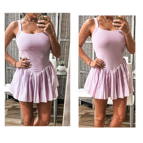 Sporty pleated Romper