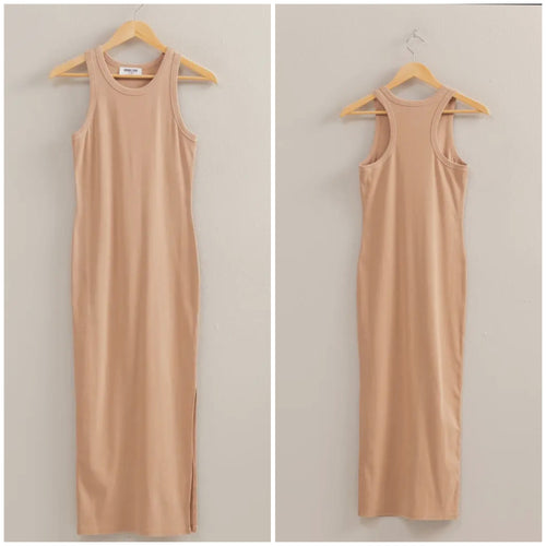 Ribbed Midi Tank Dress